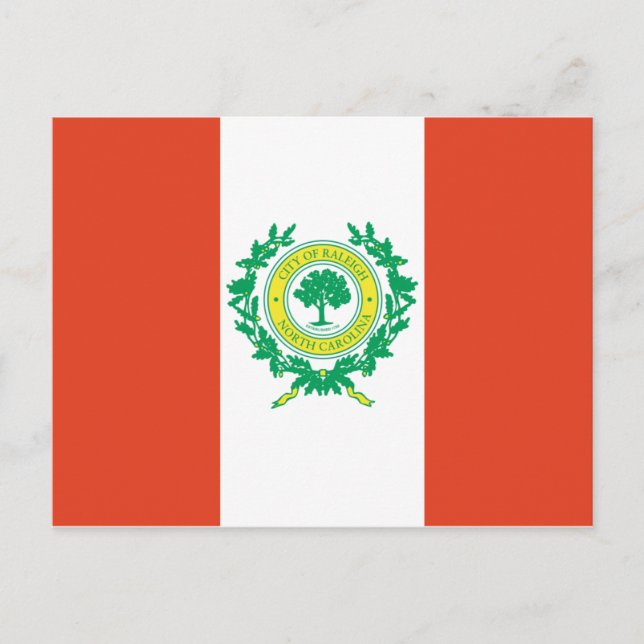 Raleigh, North Carolina Flag Postcard (Front)