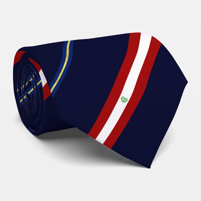Raleigh (North Carolina) flag-seal Neck Tie (Rolled)