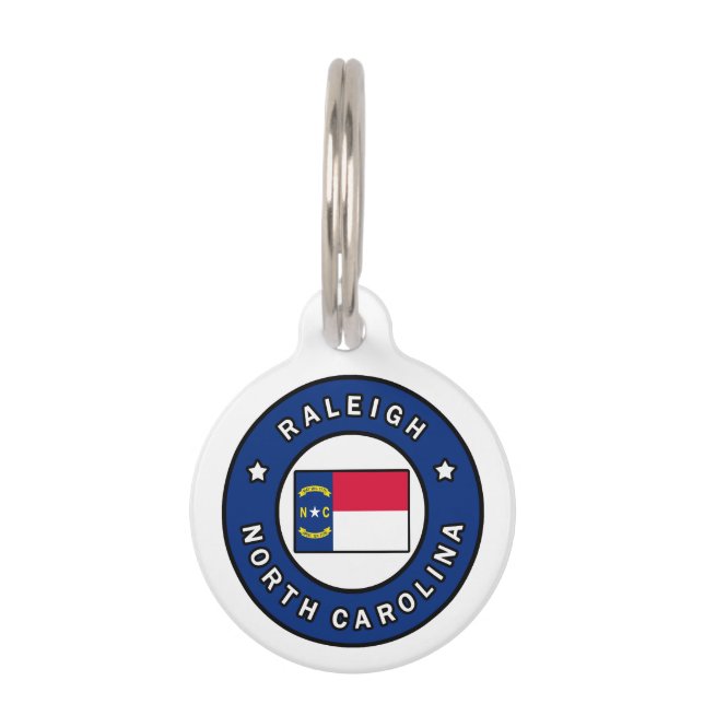 Raleigh North Carolina Pet Tag (Front)