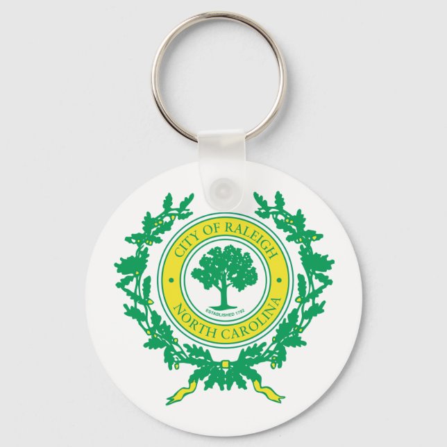 Raleigh, North Carolina Seal Keychain (Front)