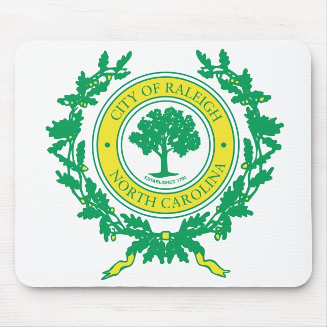 Raleigh, North Carolina Seal Mouse Pad (Front)