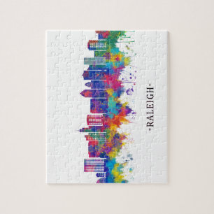 Raleigh North Carolina Skyline Jigsaw Puzzle