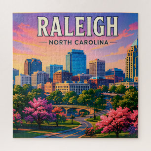 🌳 Raleigh North Carolina Skyline Views Jigsaw Puzzle