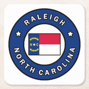 Raleigh North Carolina Square Paper Coaster