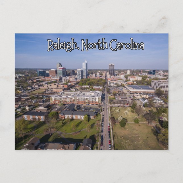Raleigh North carolina state postcard (Front)