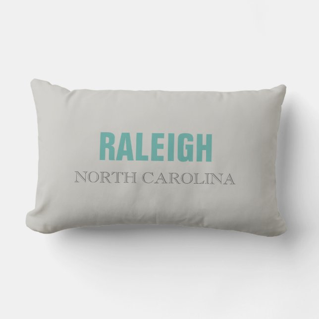 Raleigh North Carolina State Throw Pillow (Front)