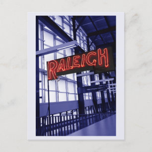 Raleigh North Carolina Union Station Train Travel Postcard