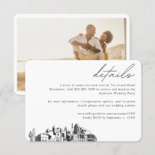 Raleigh Wedding Hotel Room Block Details Enclosure Card