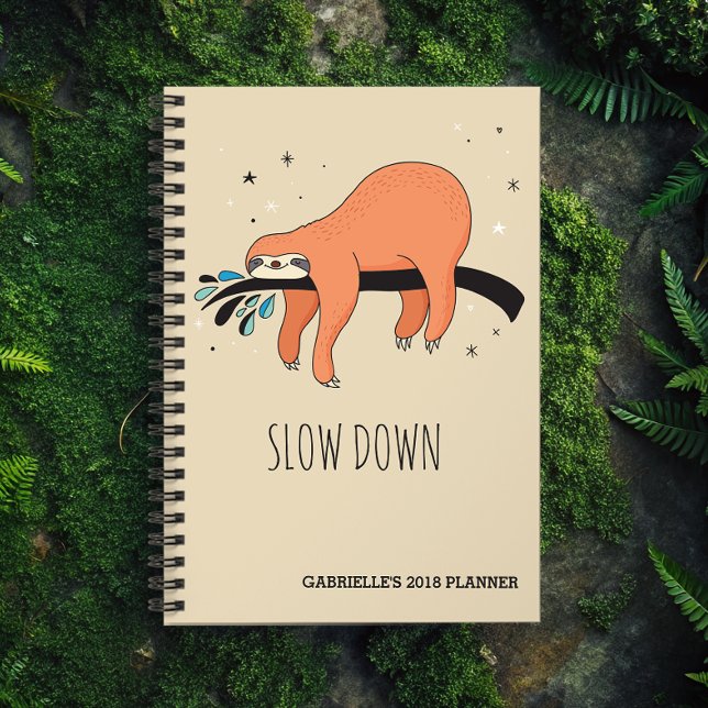 Ralentir - Fente Drôle (Stay chill and on top of everything with this sloth planner. )