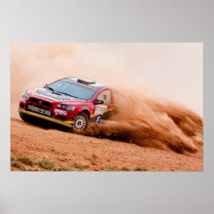 Rally China, Mitsubishi Evo Poster