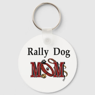 Rally Obedience Dog Mom Gifts Keychain