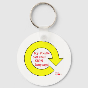 Rally poodle keychain