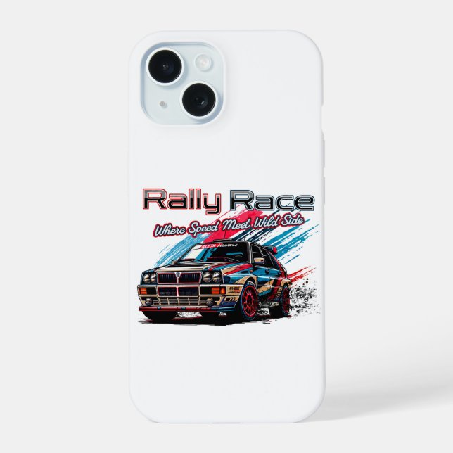 RALLY RACE VINTAGE - WHEN SPEED MEET WILD SIDE! iPhone 15 CASE (Back)