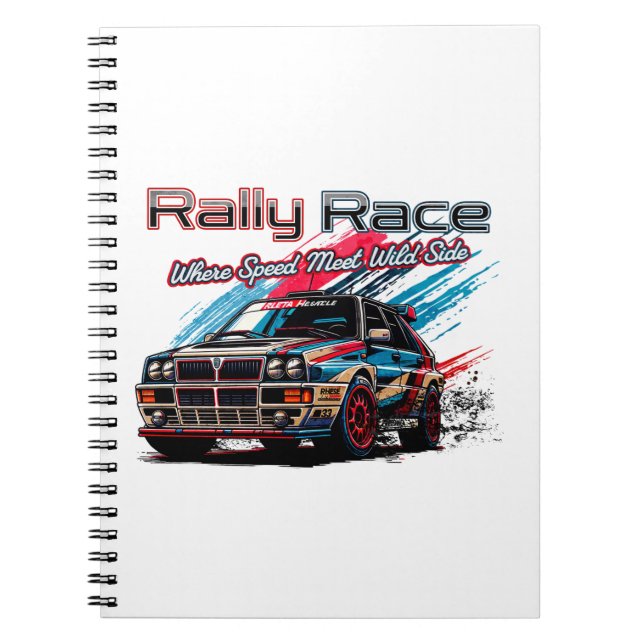 RALLY RACE VINTAGE - WHEN SPEED MEET WILD SIDE! NOTEBOOK (Front)
