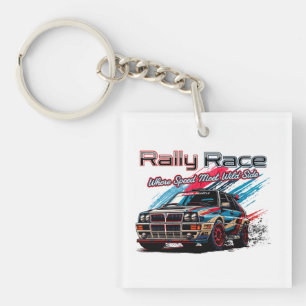 RALLY RACE - WHEN SPEED MEET WILD SIDE! KEYCHAIN