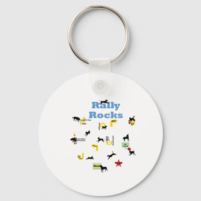 Rally Rocks Keychain (Front)