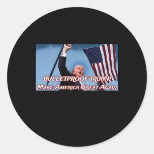 Rally Shooting Classic Round Sticker