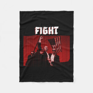 Rally Shooting Fight In 2024  Fleece Blanket