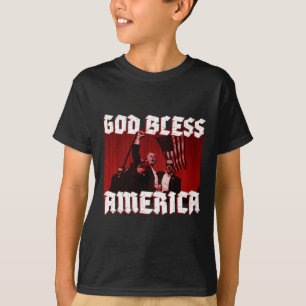 Rally Shooting God Bless America In 2024 T-Shirt