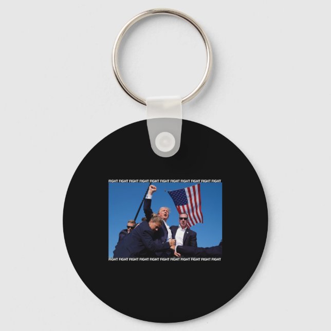 Rally Shooting Trump Shooting Trump Ination  Keychain (Front)