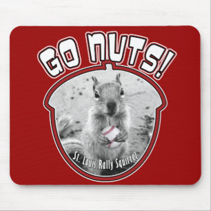 Rally Squirrel - Louis unofficial mascot Mouse Pad