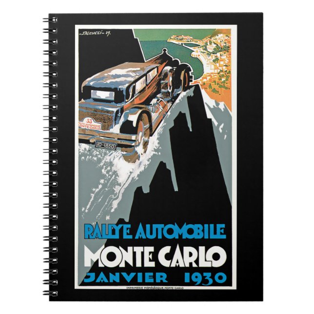 Rallye Automobile Monte Carlo Notebook (Front)