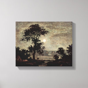 Ralph Albert Blakelock - moonlight Canvas Print