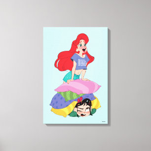 Ralph Breaks the Internet   Ariel & Vanellope Canvas Print
