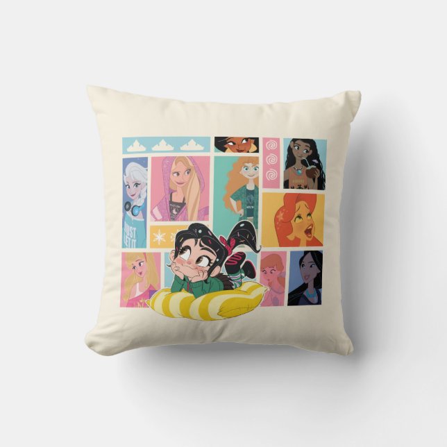 Ralph Breaks the Internet | Comfy Squad Throw Pillow (Front)