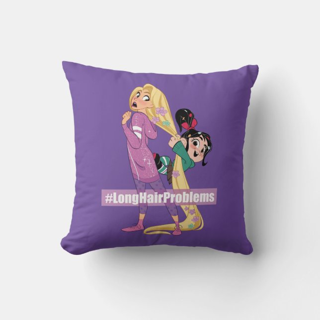 Ralph Breaks the Internet | #LongHairProblems Throw Pillow (Front)