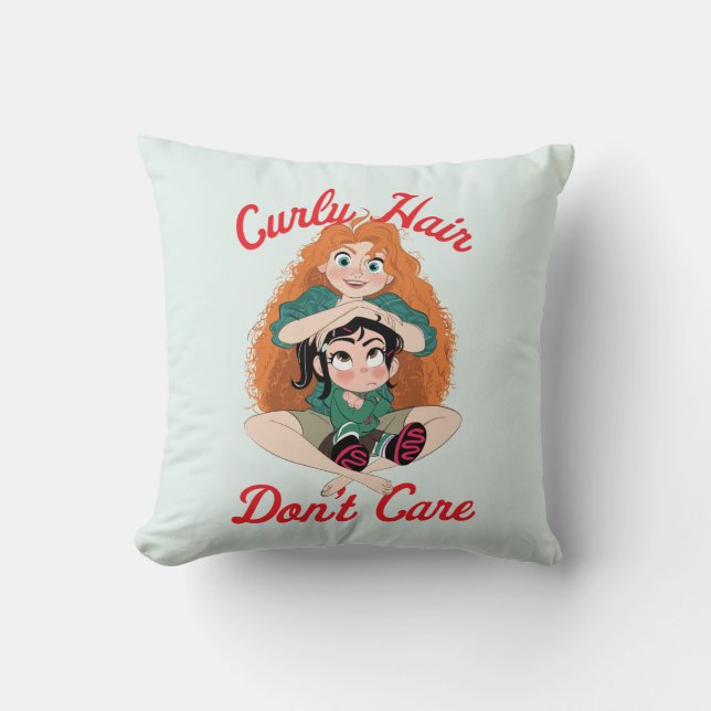 Ralph Breaks the Internet | Merida - Curly Hair Throw Pillow (Front)