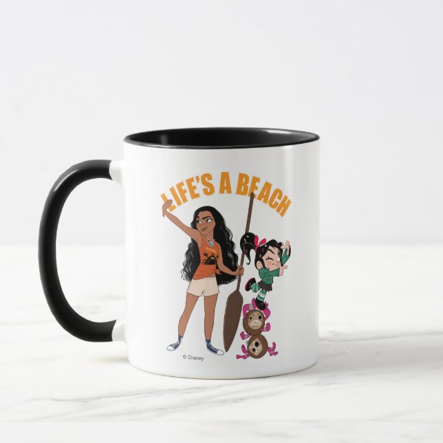 Ralph Breaks the Internet | Moana - Life's a Beach Mug (Left)