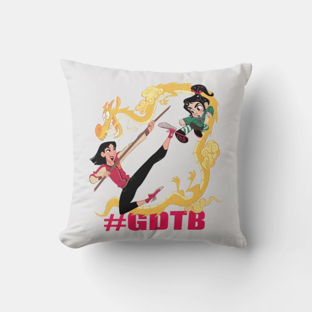 Ralph Breaks the Internet | Mulan #GDTB Throw Pillow (Front)