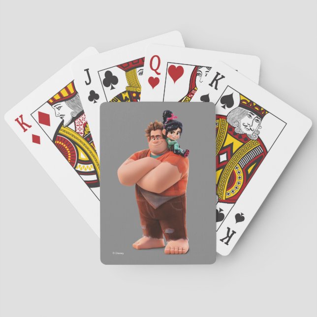 Ralph Breaks the Internet | Ralph & Vanellope Playing Cards (Back)