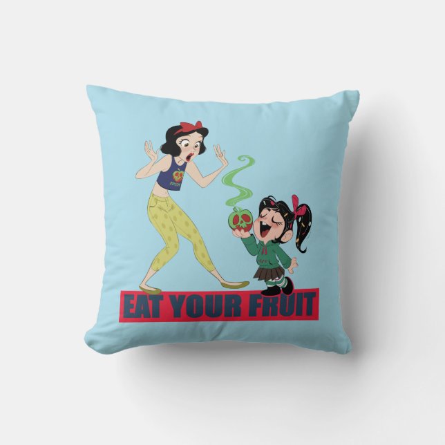 Ralph Breaks the Internet | Snow White & Vanellope Throw Pillow (Front)