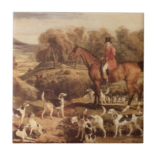 Ralph Lambton and his Hounds by James Ward Tile