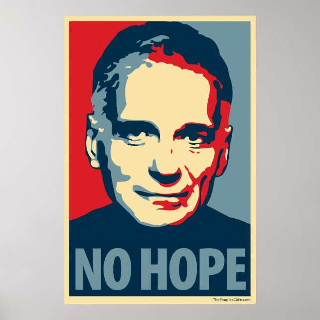 Ralph Nader - No Hope: OHP Poster (Front)