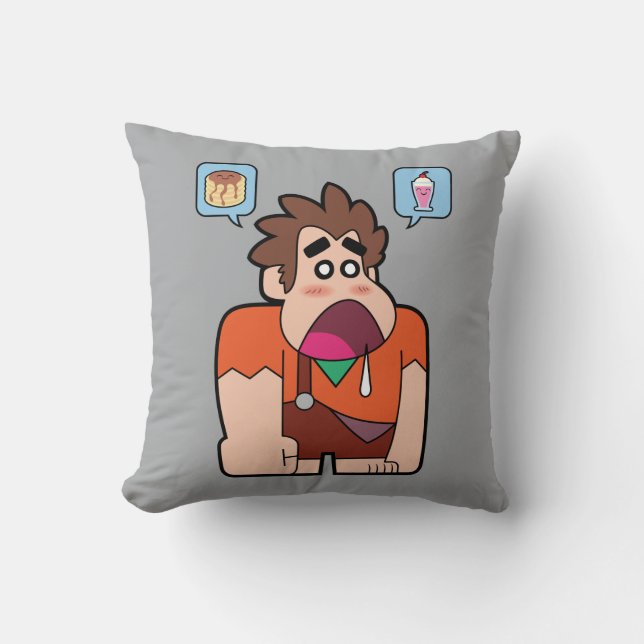 Ralph | Pancake, Milkshake Throw Pillow (Front)