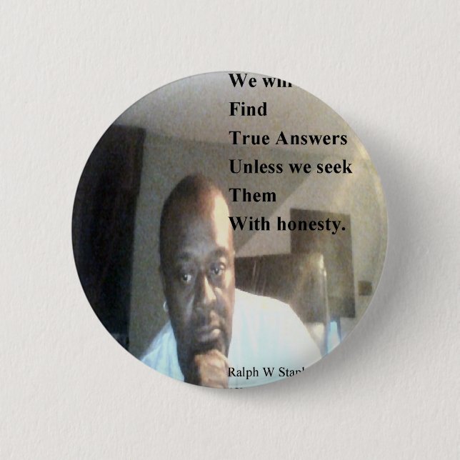 Ralph Wisden Staples 2 Inch Round Button (Front)