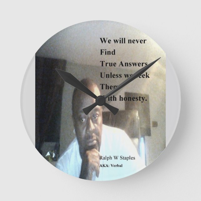 Ralph Wisden Staples Round Clock (Front)