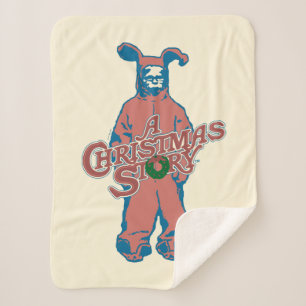 Ralphie Pink Nightmare Sherpa Blanket
