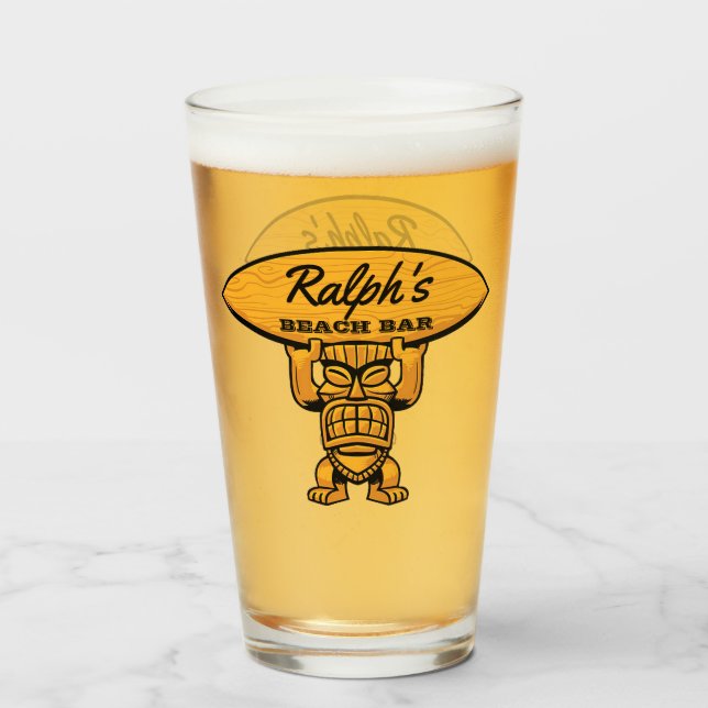 Ralph's Beach Bar Glass (Front Filled)