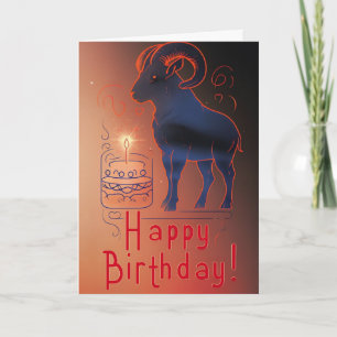RAM-azing Birthday Wishes Funny Pun Design Card