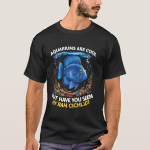 Ram Cichlid Fish Lover Freshwater Aquarium Fish Aq T-Shirt