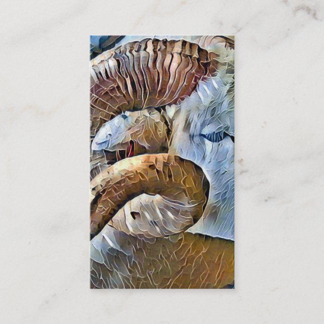 RAM FARM ANIMAL BUSINESS CARD (Front)