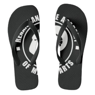 RAM Flip Flops, Large White Logo Flops