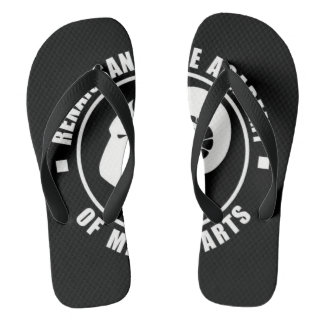 RAM Flip Flops, Large White Logo Flops