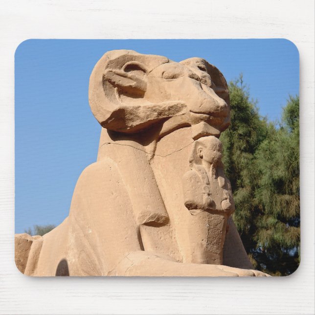 Ram-headed Sphinx in Karnak Temple - Egypt Mouse Pad (Front)