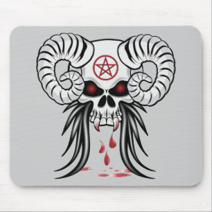 Ram Horned Skull Mouse Pad