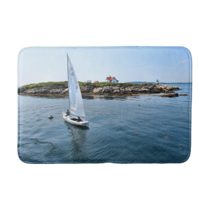 Ram Island Lighthouse, Maine Bath Mat